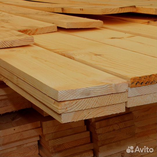 Качественные доски лиственницы 25x100 мм, строганн