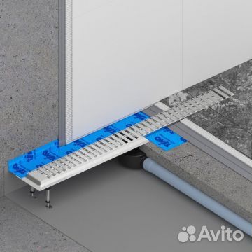 Душевой лоток Timo Drain System 700 с хромом