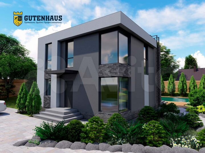 Коттедж 130 м² на участке 6 сот.