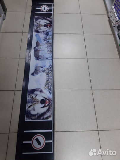 Брызговик бруса задн. Газель (2050x320мм) Волки 1