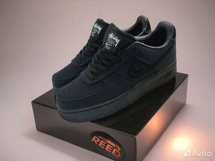 Nike Air Force 1 Low Stussy Triple Black