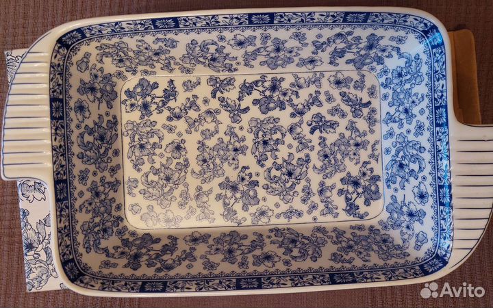 Блюдо фарфор, стекло и Ваза для цветов