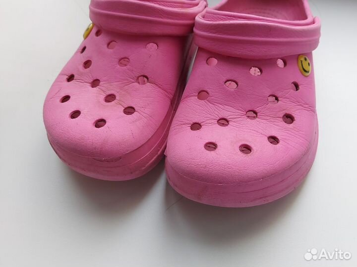 Сабо детские розовые р.35 (кроксы, crocs)