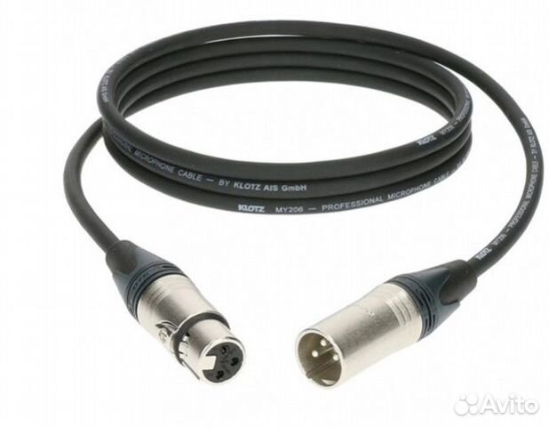 Балансный кабель XLR-XLR(f) Klotz (Германия) 1 m