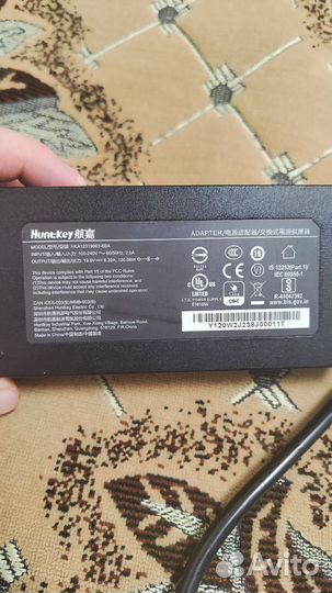 Блок питания для ноутбука 120w 19v 6.32A 5.5x2.5м