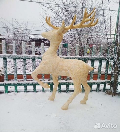 Садовая фигура,Олень, фигуры из пенопласта
