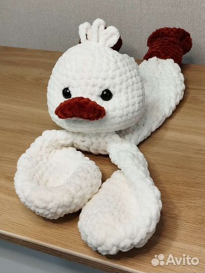 Игрушка комфортер гусь обнимусь ручной работы