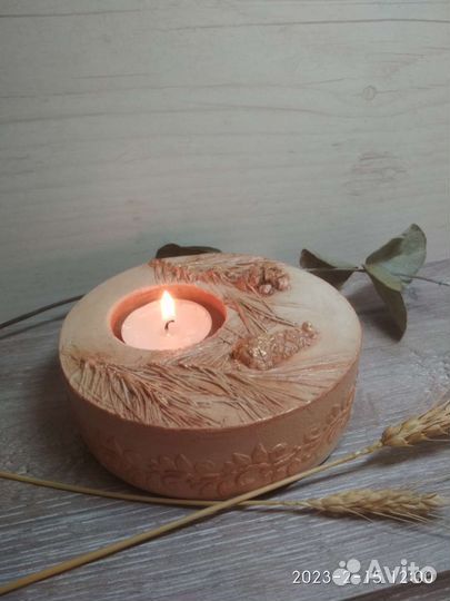 Подсвечник из гипса