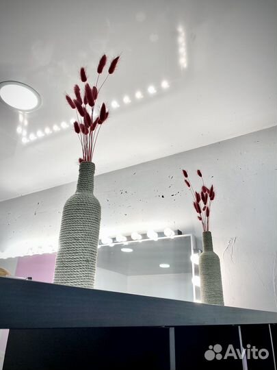 Бутылка (джут) для декора