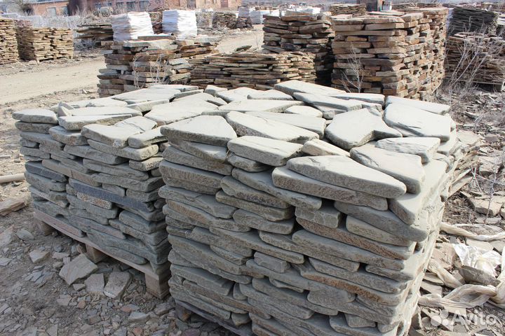 Камень для дорожек, облицовки природный