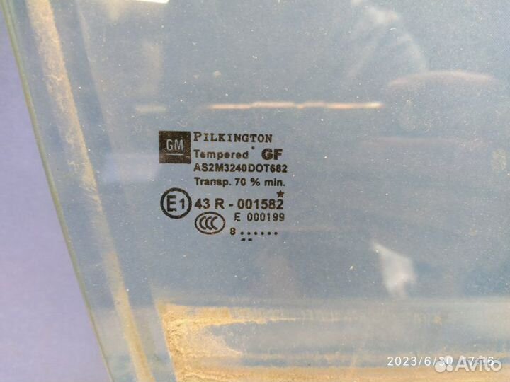 Стекло перед. правое Opel Zafira B A05 05-15