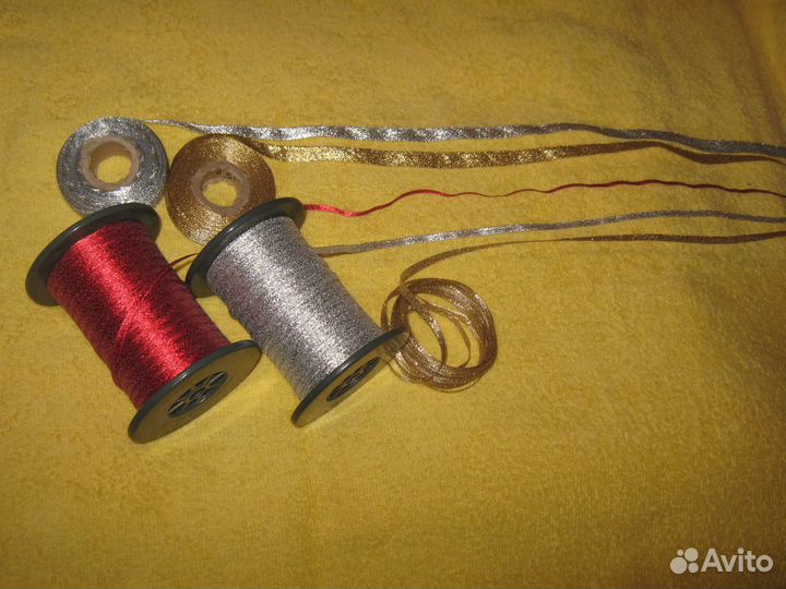 Лента парча,атласная,капрон,для бантов