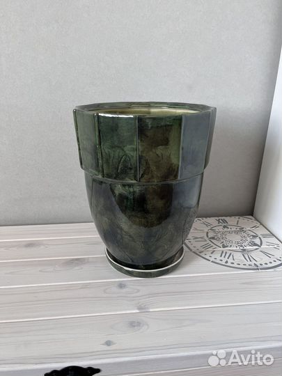 Цветочный горшок керамический новый