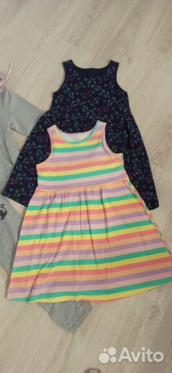 Спорт.костюм и платье 134-140