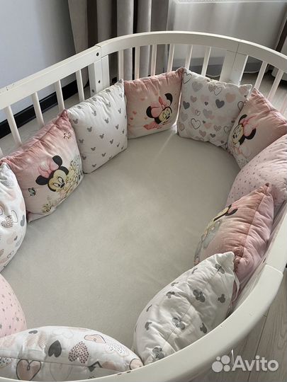 Подушки-бортики для детской кроватки