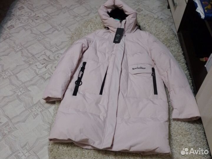 Пуховик зимний женский новый р 48
