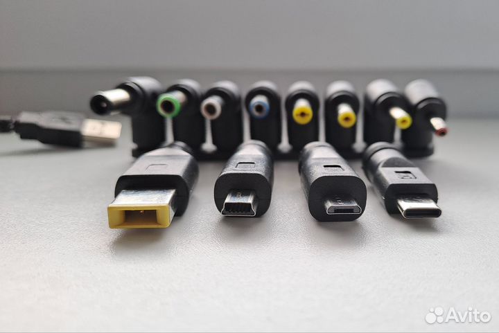 Кабель питания USB DC-jack с разными разъёмами