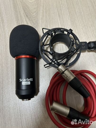 Микрофон Focusrite CM25 +паук+xlr