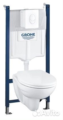 Инсталляция с подвесным унитазом набор 4 в 1 Grohe