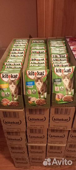 Корм для кошек Kitekat Whiskas Китекет Вискас