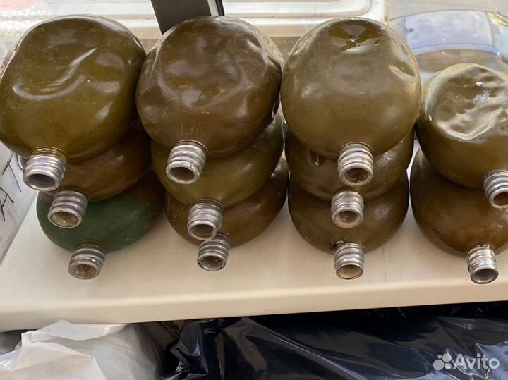 Фляжки зеленые советской армии