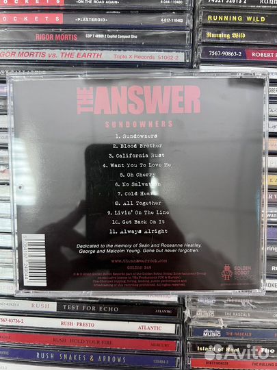 Музыкальные cd диски The Answer