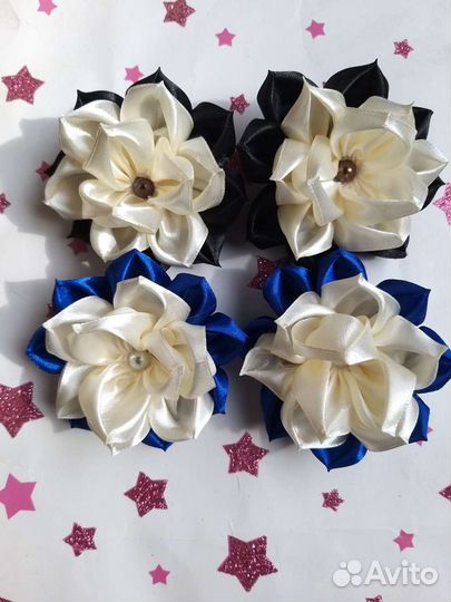 Банты для волос ручной работы