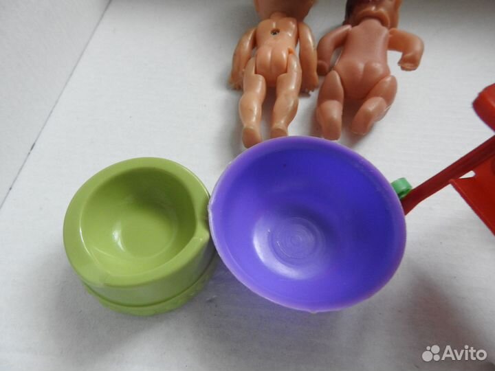 Коляска с пупсом для Барби из нулевых