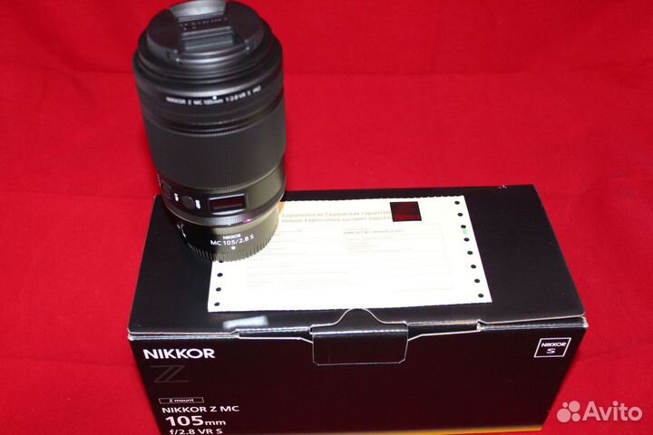 Nikon 105mm f2.8 VR S Z MC Nikkor Новый