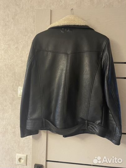 Куртка кожаная женская с мехом