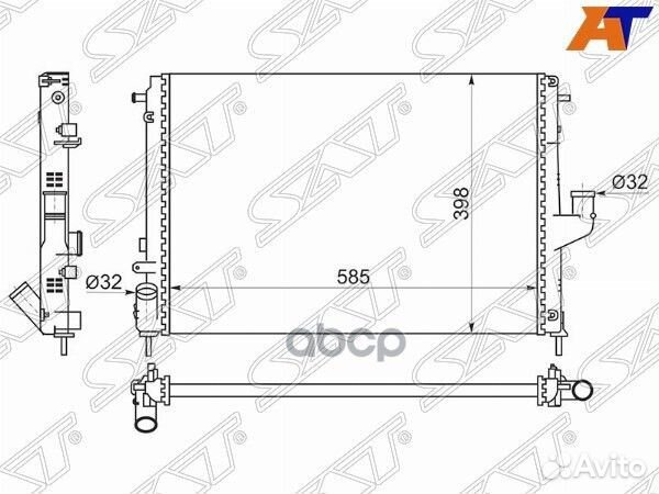 Радиатор Nissan Almera 12- / Terrano 14- / Rena