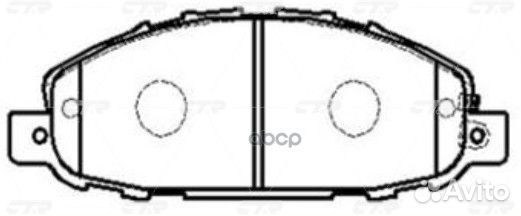Старый номер CKN-72) Колодки тормозные GK0787 CTR