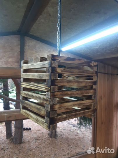 Светильник подвесной дерево