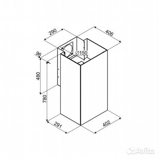 Вытяжка maunfeld Bath Plus 402 белый