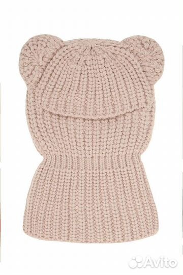 Балаклава из шерсти и акрила с ушками