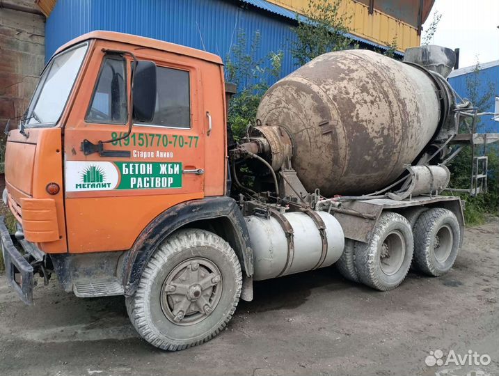 Автобетоносмеситель КАМАЗ 55111, 1989