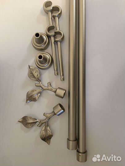 Карнизы для штор двухрядный металлический