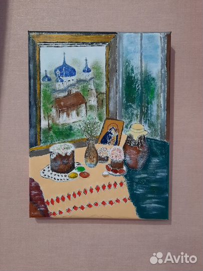 Картина маслом Пасха