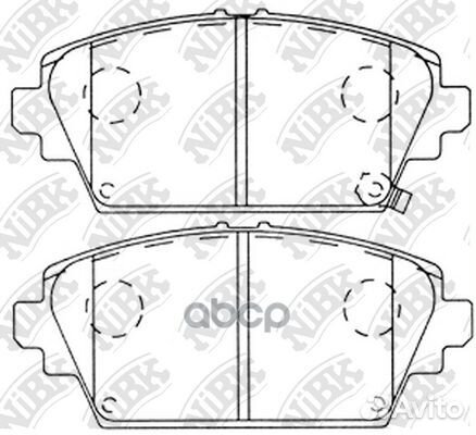 Колодки тормозные nissan primera (P12) 02/alme