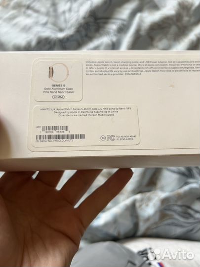 Часы apple watch 5 40 mm розовое золото