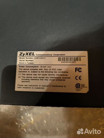 Zyxel AAM-1008 (Annex A) 8-портовый модуль adsl