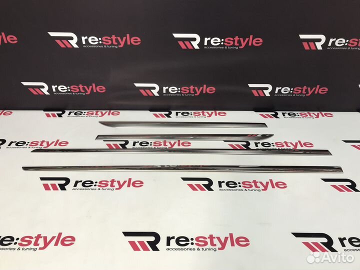 Молдинги дверей Toyota Prius 20 Хром