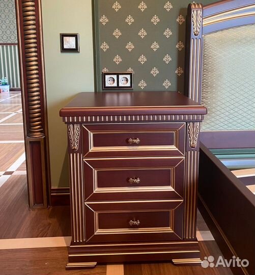 Тумба прикроватная массив Бука 