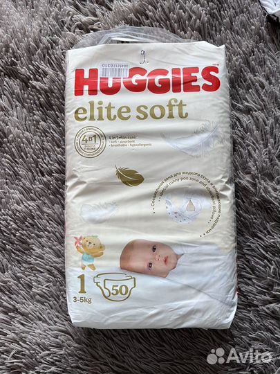 Подгузники Huggies elite soft 1