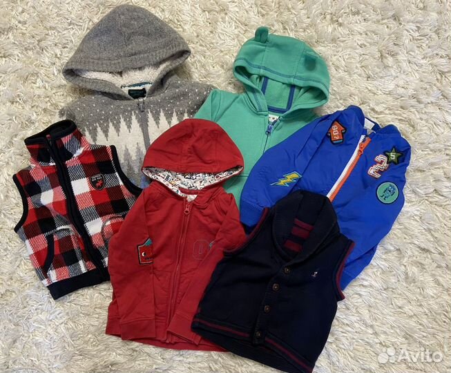 Большой пакет вещей на мальчика 74-86 размер