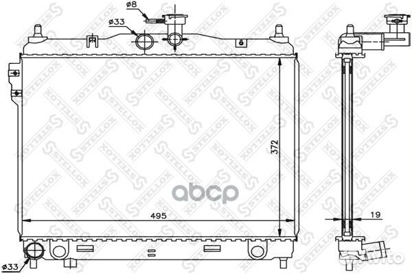 10-26603-SX радиатор системы охлаждения МКПП H