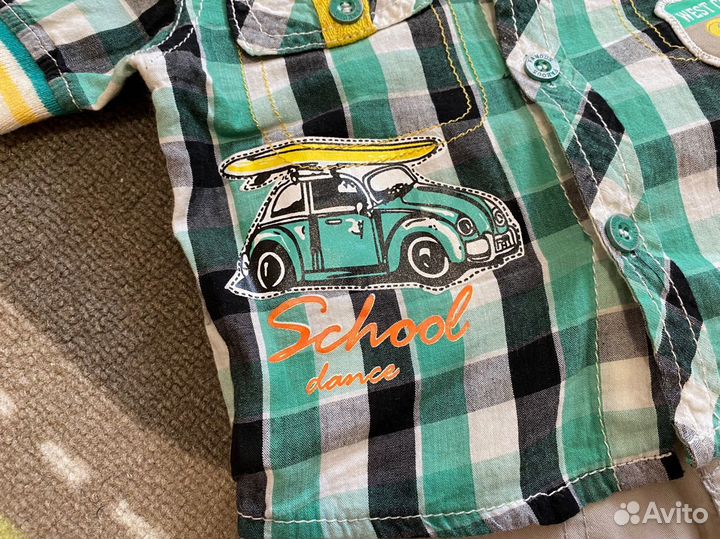 Костюм летний шорты и рубашка на мальчика (80-86)