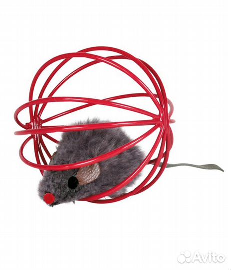Трикси 4115 мышь пушистая в проволочном шаре