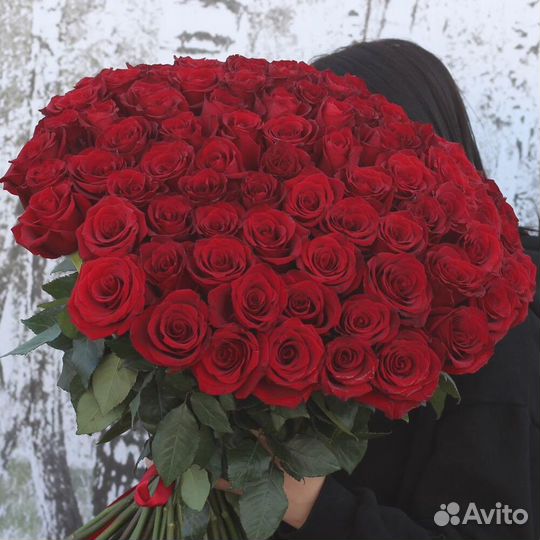 101 Роза Премиум. Цветы с Доставкой