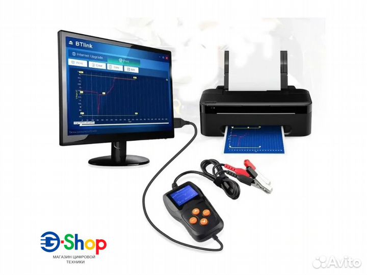 Тестер автомобильных акб Konnwei KW600 12В